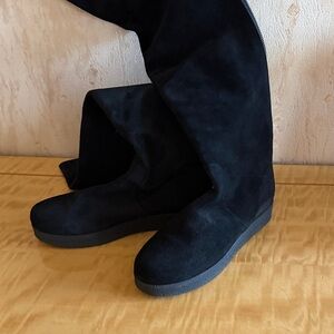 Barneys New York Black Over the Knee Boots